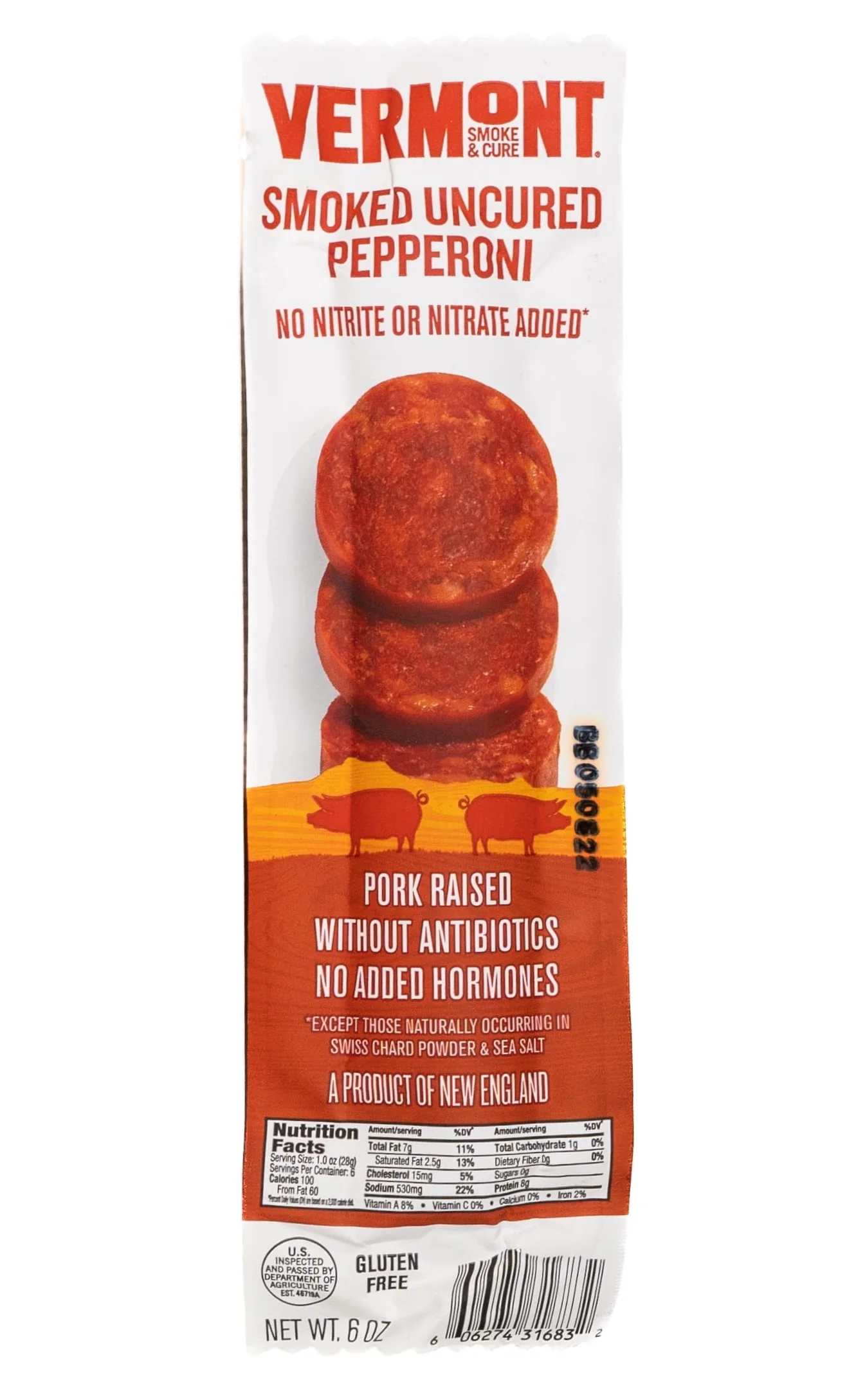 Vermont Smoke & Cure Uncured Smoked Pepperoni